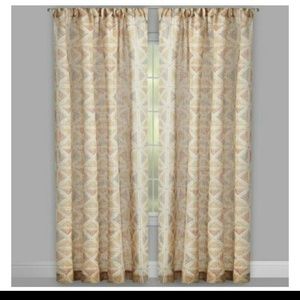 2 Ink & Ivy 95" curtain panels block Soho Boho